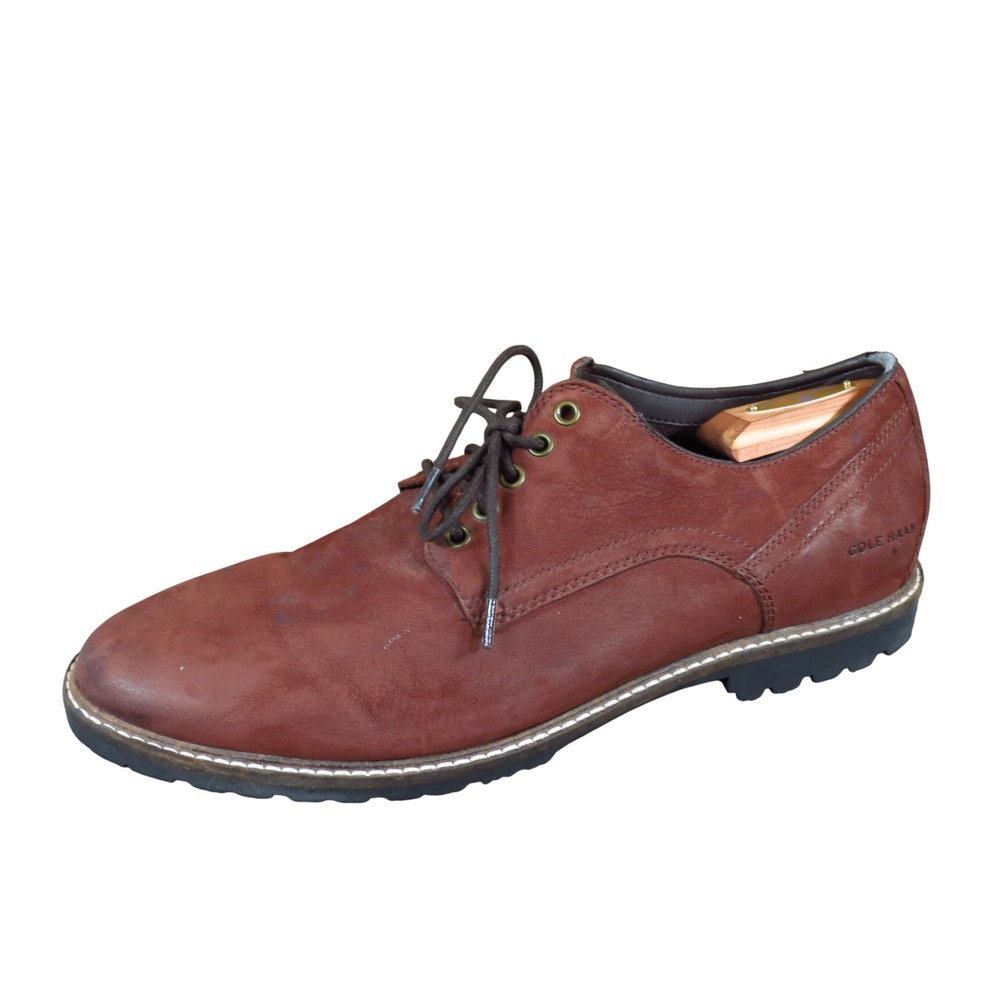 Cole Haan Nathan Mens Derby Shoe Size 12 Dress Work Brown Leather C30634